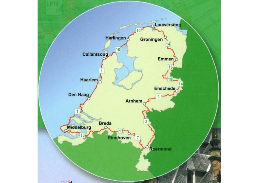 Ronde van nederland kaart