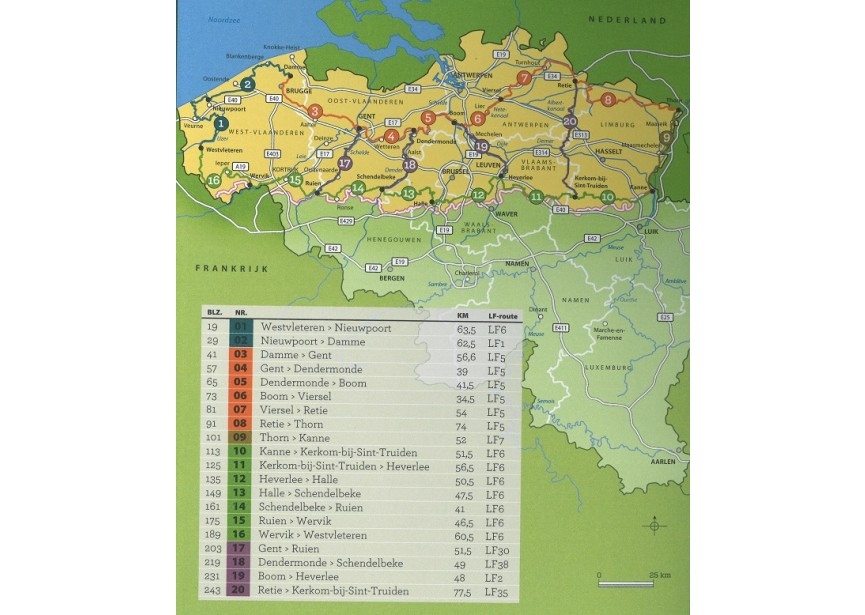 Vlaanderen Fietsroute